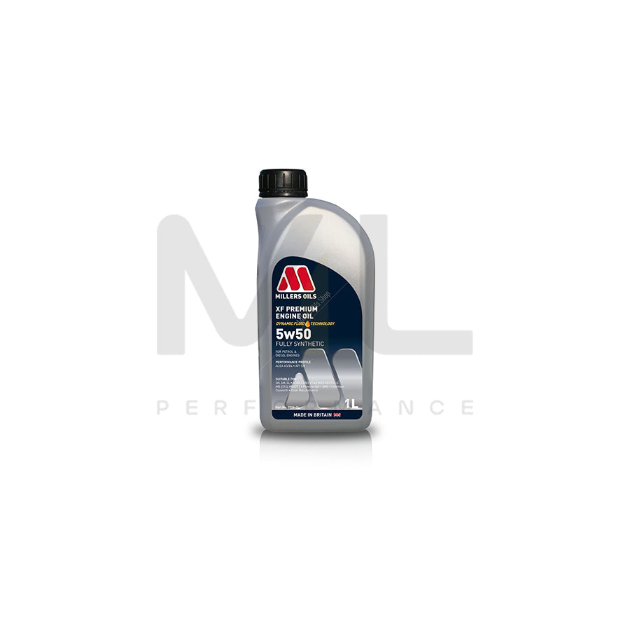 Millers Oils XF Premium 5W-50 Fully Synthetic Engine Oil 1l | Engine Oil | ML Car Parts UK | ML Performance