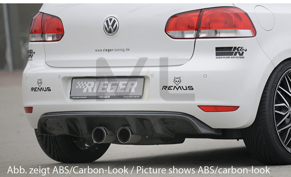 Rieger 00088146 VW Mk6 Golf Rear Diffuser 1 | ML Performance EU Car Parts