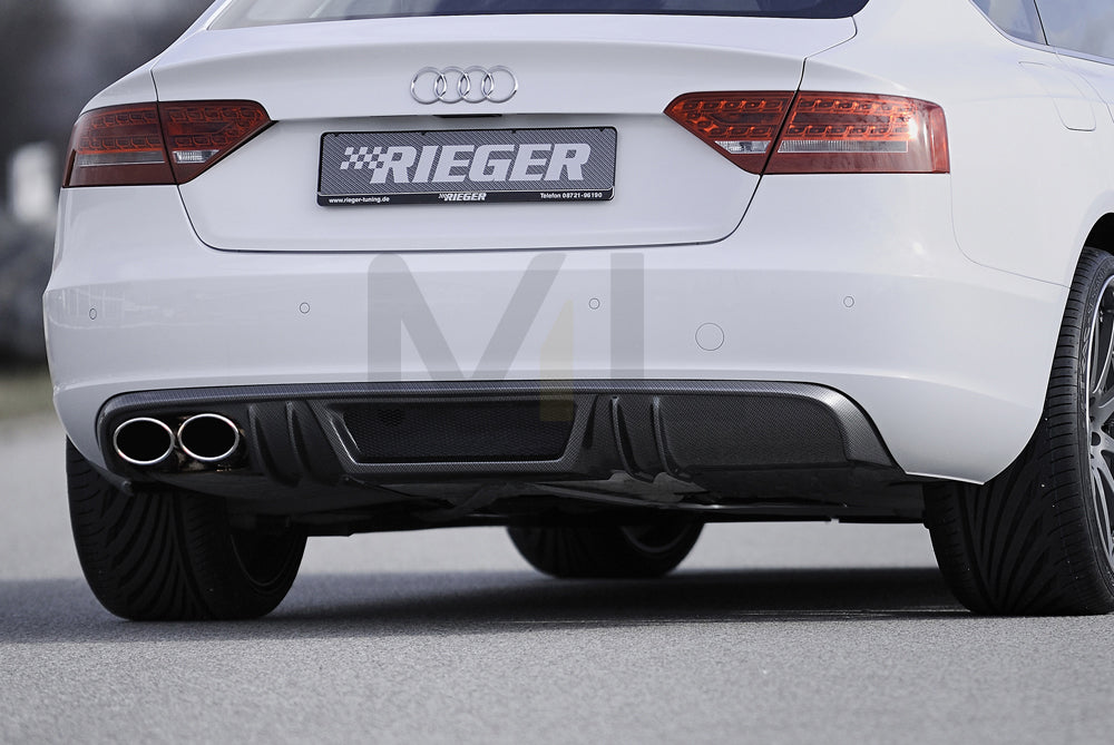 Rieger 00099885 Audi B8 B81 A5 Rear Diffuser 1 | ML Performance EU Car Parts