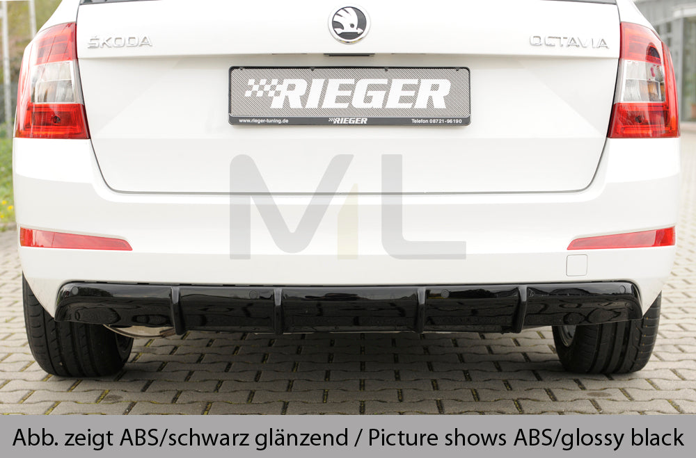 Rieger 00079029 Skoda 5E Octavia Rear Diffuser 5 | ML Performance EU Car Parts