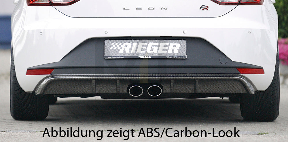 Rieger 00027009 SEAT 5F Leon FR Rear Diffuser 4 | ML Performance EU Car Parts