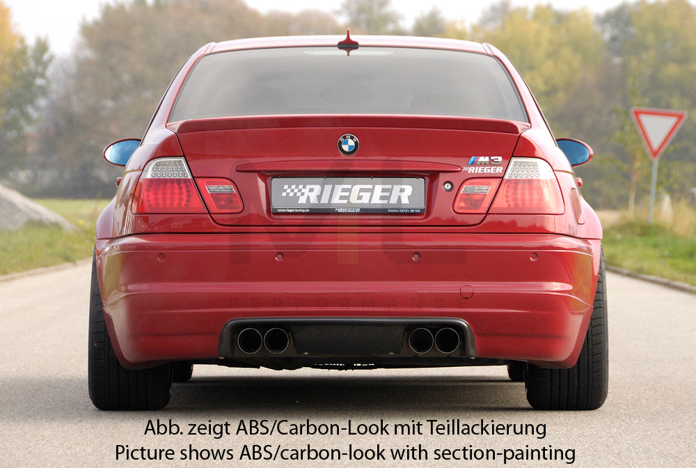 Rieger 00099577 BMW 3 Series E46 M3 Rear Diffuser 3 | ML Performance EU Car Parts