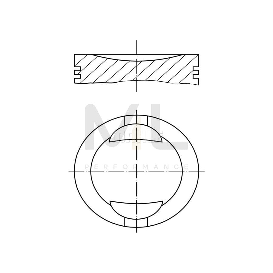 MAHLE ORIGINAL 009 36 02 Piston 70,6 mm, without cooling duct | ML Performance Car Parts