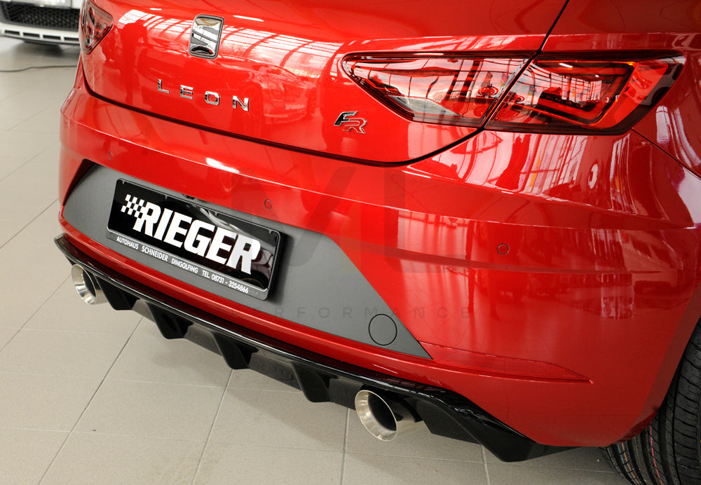 Rieger 00088133 SEAT 5F Leon FR Rear Diffuser 9 | ML Performance EU Car Parts