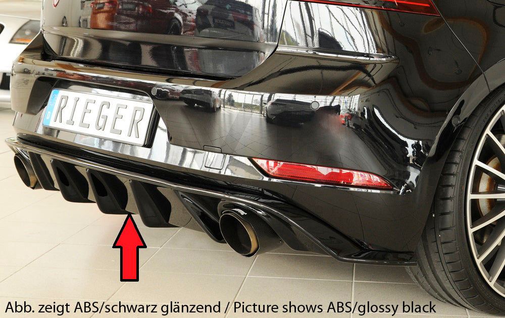 Rieger 00099370 VW Mk7 Golf GTI Rear Diffuser 1 | ML Performance EU Car Parts