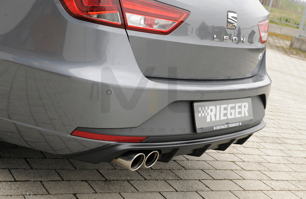 Rieger 00027020 SEAT 5F Leon FR Rear Diffuser 9 | ML Performance EU Car Parts