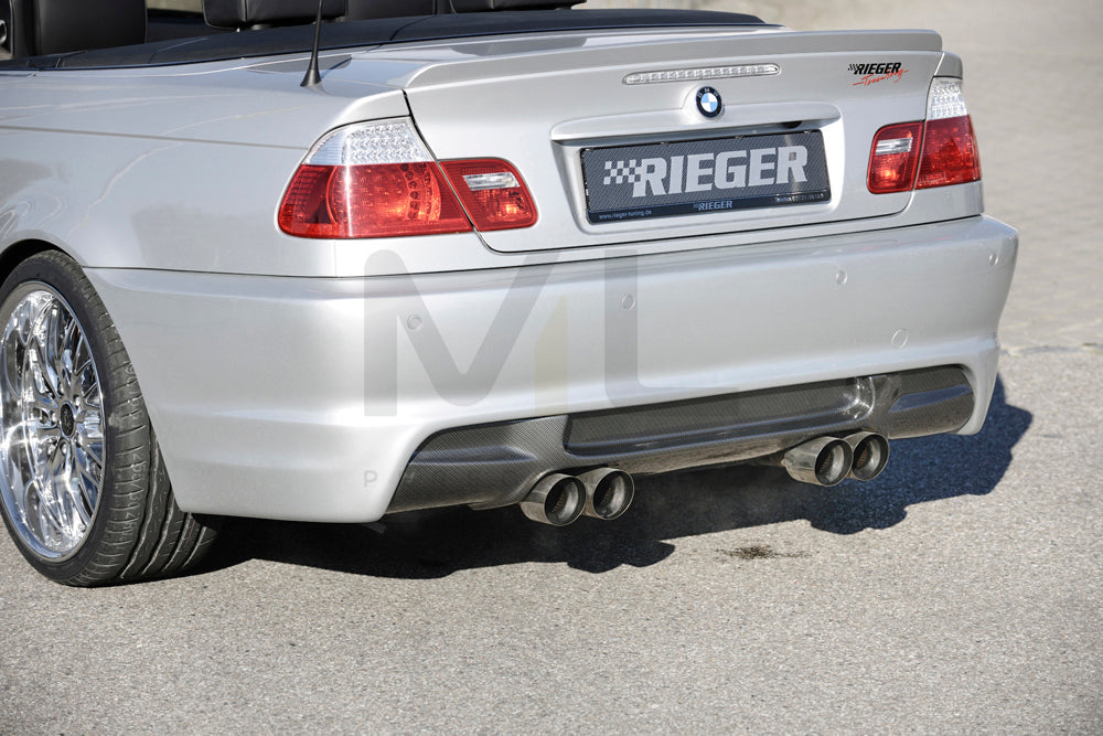 Rieger 00099823 BMW 3 Series E46 Rear Diffuser 2 | ML Performance EU Car Parts