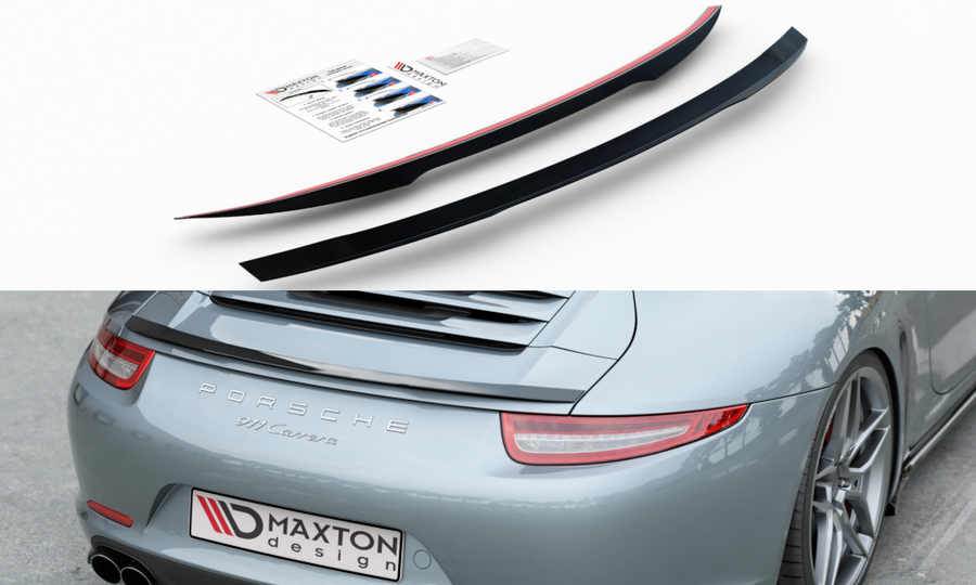 Maxton Design PO-911-991-CAP1T Spoiler Cap Porsche 911 Carrera 991 | ML Performance UK Car Parts