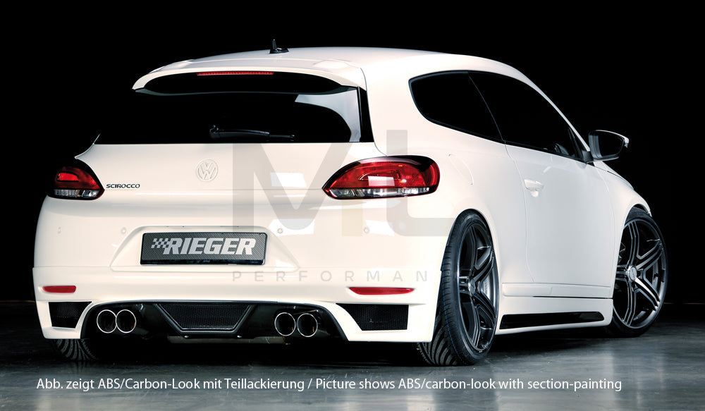 Rieger 00099771 VW 13 Mk3 Scirocco Rear Diffuser 3 | ML Performance EU Car Parts