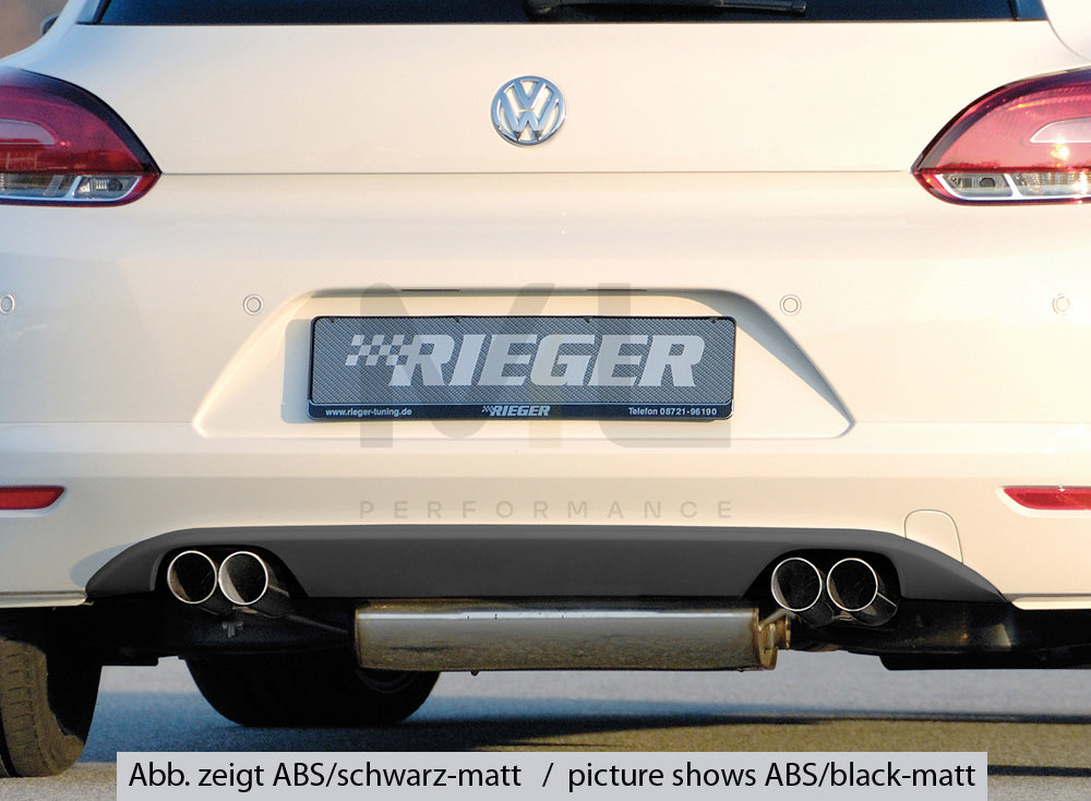 Rieger 00099787 VW 13 Mk3 Scirocco Rear Diffuser 3 | ML Performance EU Car Parts