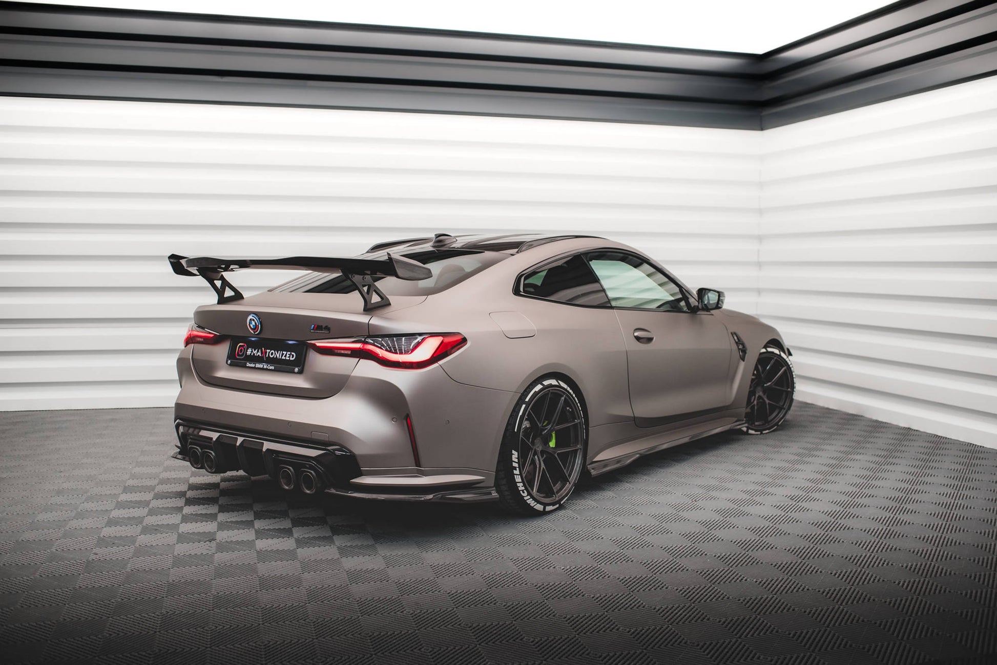 MAXTON DESIGN CF-BM-4-G82-M-RR1-245-P CARBON FIBER ROOF RAILS BMW M4 G82 | ML Performance