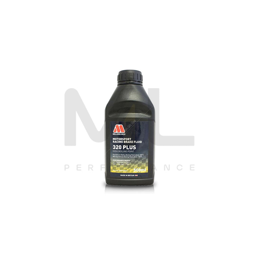 Millers Oils Motorsport Racing Brake Fluid 320 Plus  | Engine Oil | ML Car Parts UK | ML Performance