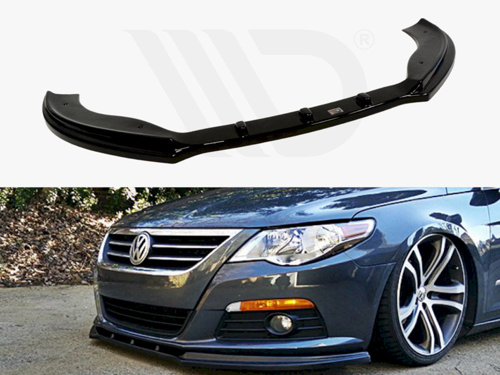 Maxton Design VW-PA-CC-FD1T Front Splitter VW Passat CC | ML Performance UK Car Parts