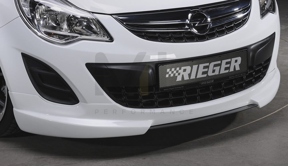 Rieger 00058946 Opel Corsa D Front Splitter 2 | ML Performance EU Car Parts