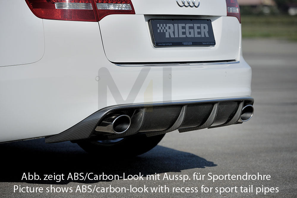 Rieger 00088044 Audi 4F A6 Rear Diffuser 3 | ML Performance EU Car Parts