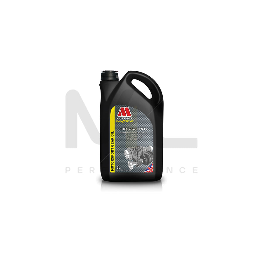 Millers Oils Motorsport CRX 75w NT+ Fully Synthetic Transmission Oil 5l | Engine Oil | ML Car Parts UK | ML Performance