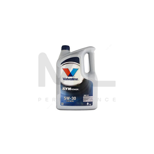 Valvoline SynPower RNO C3 SAE 5W-30 Premium Grade Synthetic Engine Oil 5l | Engine Oil | ML Car Parts UK | ML Performance