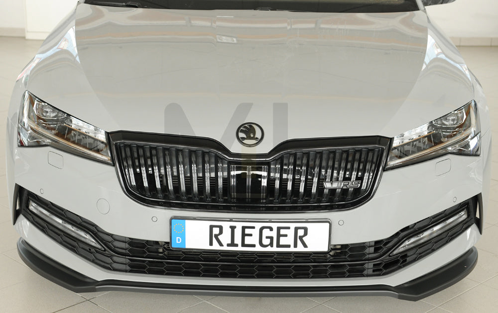 Rieger 00079047 Skoda 3T 3V Superb III Front Splitter 5 | ML Performance EU Car Parts