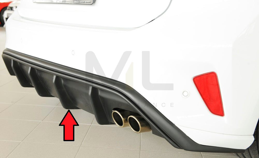 Rieger 00034203 Ford DEH Focus 4 Rear Diffuser (Inc. Focus 4 ST) 1 | ML Performance EU Car Parts