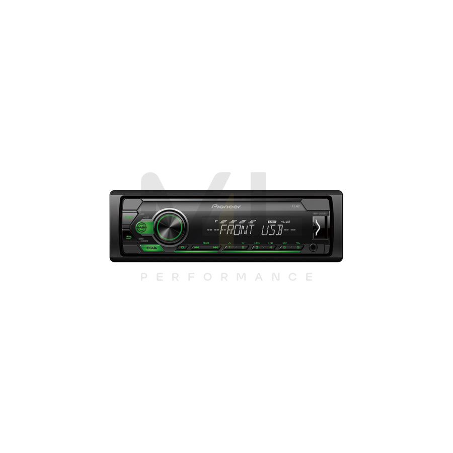 PIONEER MVH-S110UBG MVH-S110UBG Car stereo AUX-in, RDS tuner, USB, 1 DIN, Android, AOA 2.0, 12V, FLAC, MP3, WAV, WMA | ML Performance Car Parts