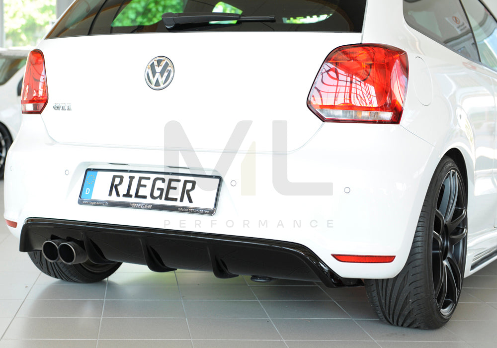 Rieger 00088039 VW 6R Mk6 Polo Rear Diffuser 7 | ML Performance EU Car Parts