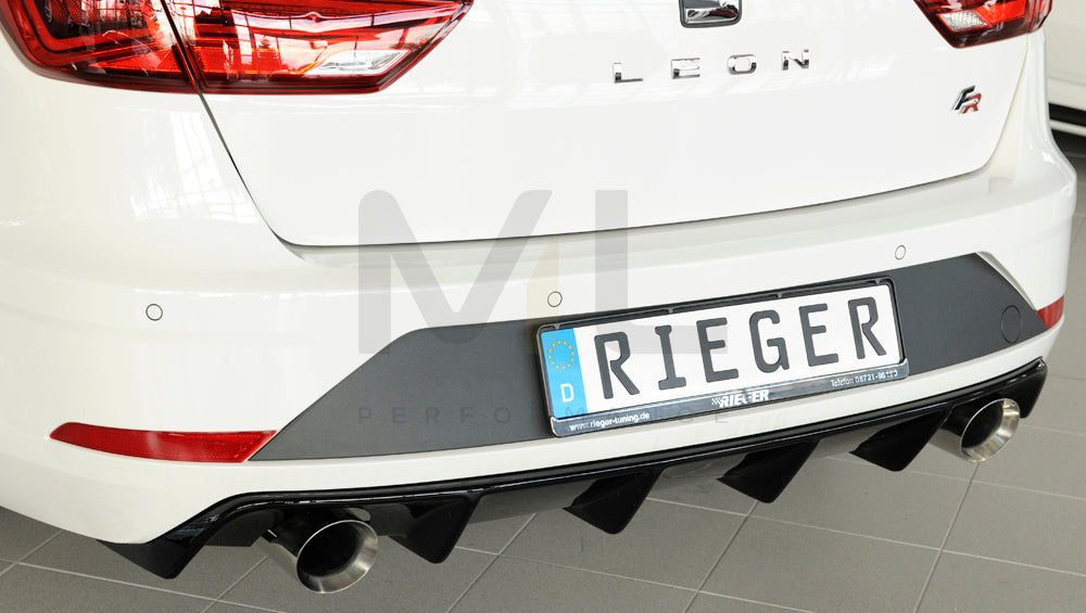 Rieger 00088177 SEAT 5F Leon FR Rear Diffuser 6 | ML Performance EU Car Parts