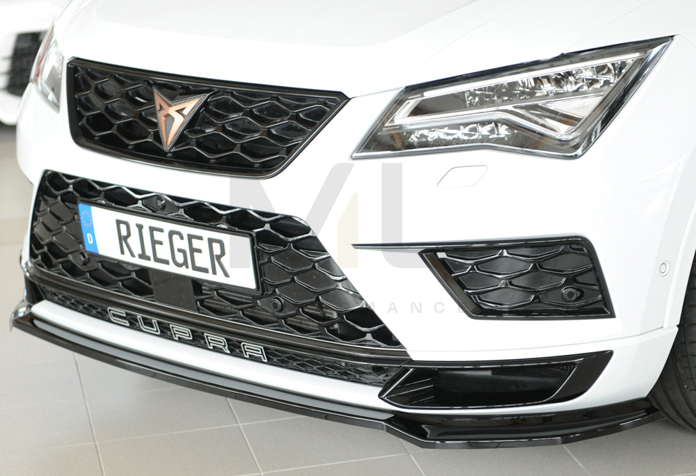 Rieger 00088227 SEAT 5FP Ateca Cupra Front Splitter 2 | ML Performance EU Car Parts