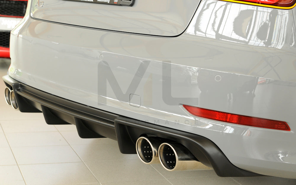 Rieger 00056808 Audi 8V A3 Rear Diffuser 7 | ML Performance EU Car Parts