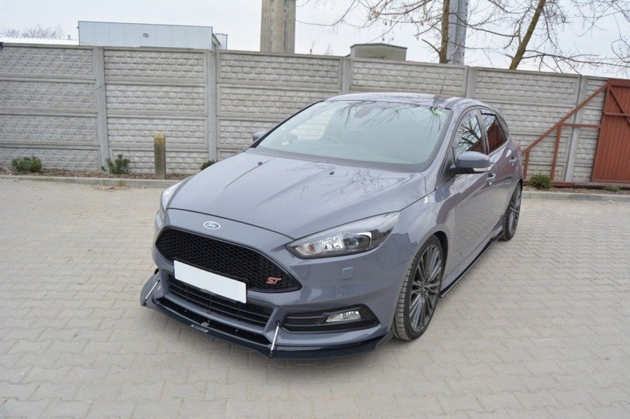 Maxton Design Ford Focus ST MK3 (Facelift) Hybrid Front Splitter V.2