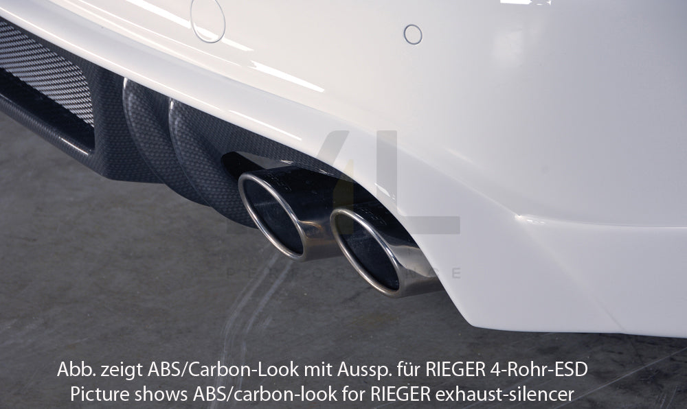 Rieger 00055513 Audi B8 B81 A4 Rear Diffuser 4 | ML Performance EU Car Parts