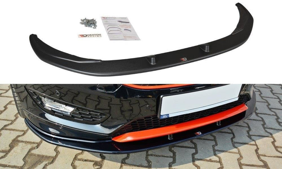 Maxton Design FO-FO-3F-STLINE-FD1T Front Splitter V.1 Ford Focus ST-Line MK3 FL | ML Performance UK Car Parts