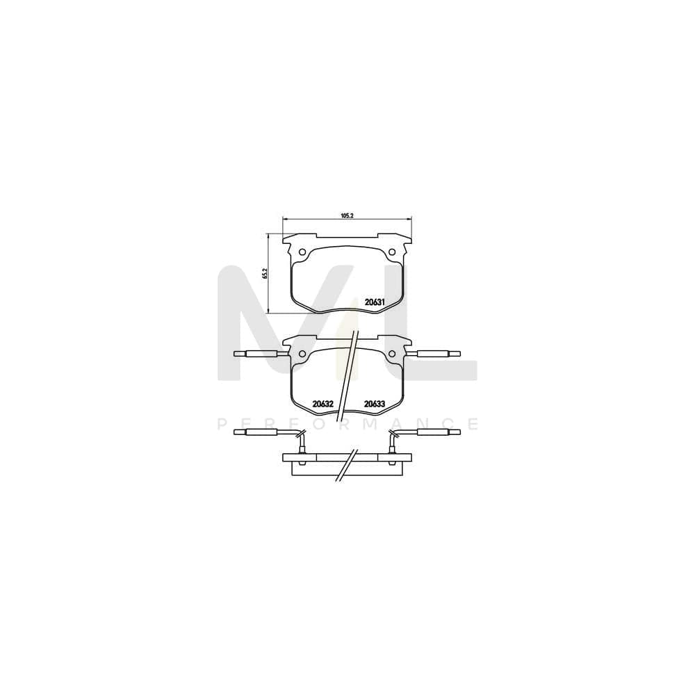 Brembo P 68 011 Brake Pad Set | ML Performance Car Parts