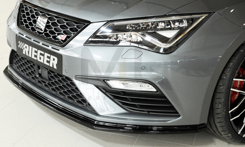 Rieger 00088131 SEAT 5F Front Splitter (Leon FR & Leon Cupra) 6 | ML Performance EU Car Parts