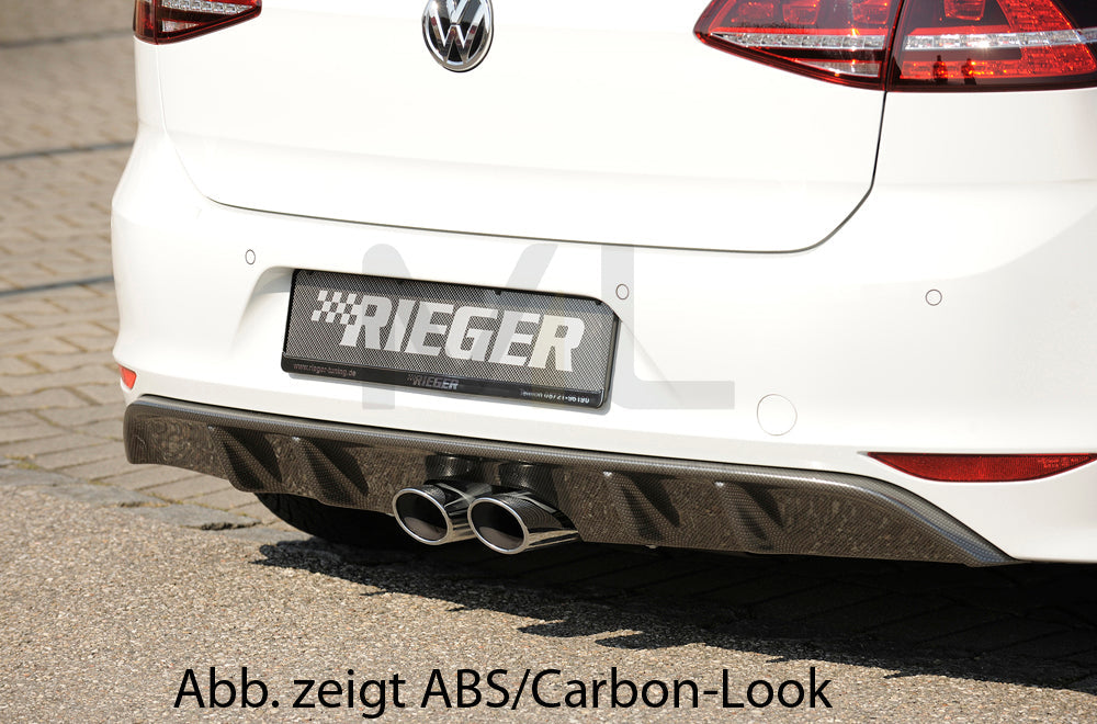 Rieger 00059569 VW Mk7 Golf Rear Diffuser 1 | ML Performance EU Car Parts