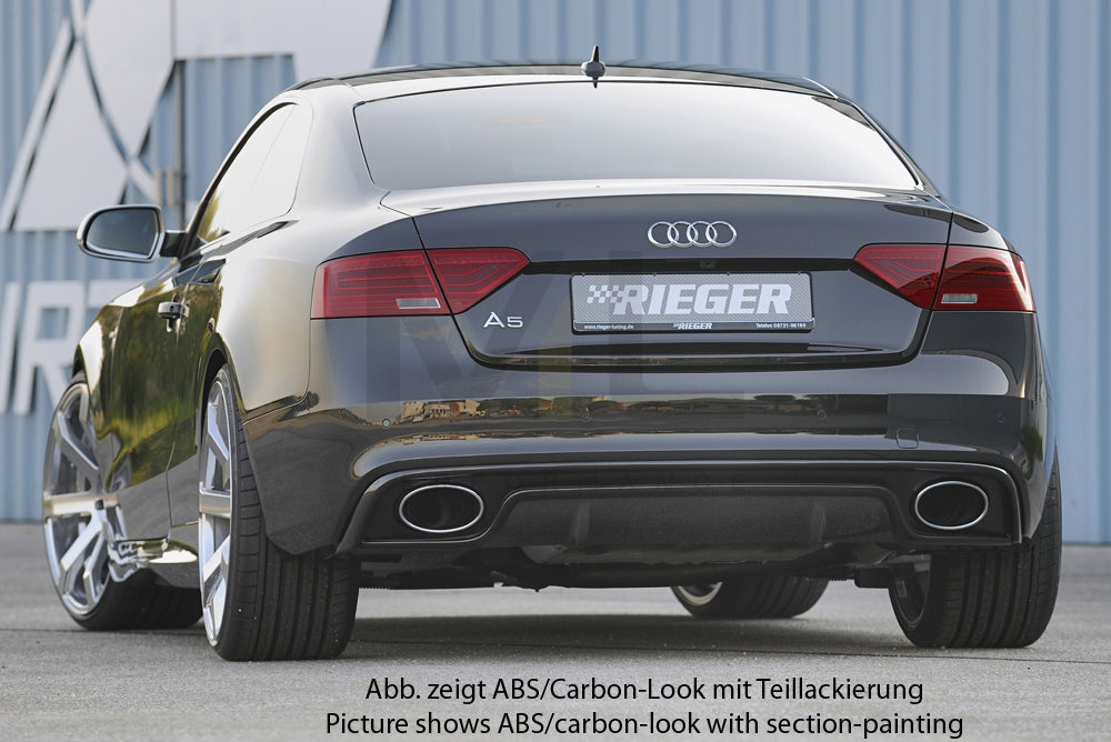 Rieger 00088018 Audi B8 B81 Rear Diffuser (A5 & S5) 6 | ML Performance EU Car Parts