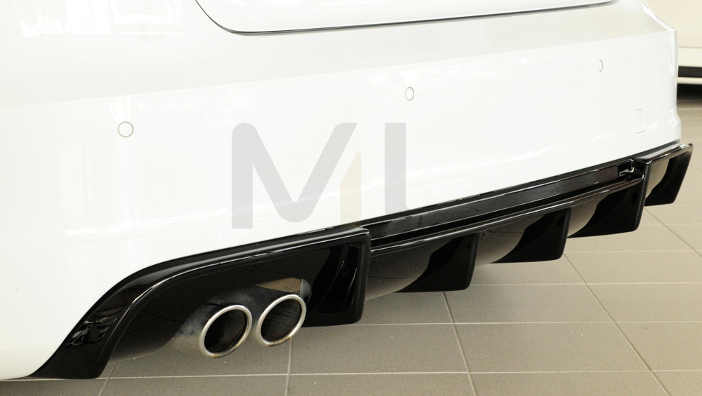 Rieger 00088141 Audi 8V A3 Rear Diffuser 3 | ML Performance EU Car Parts