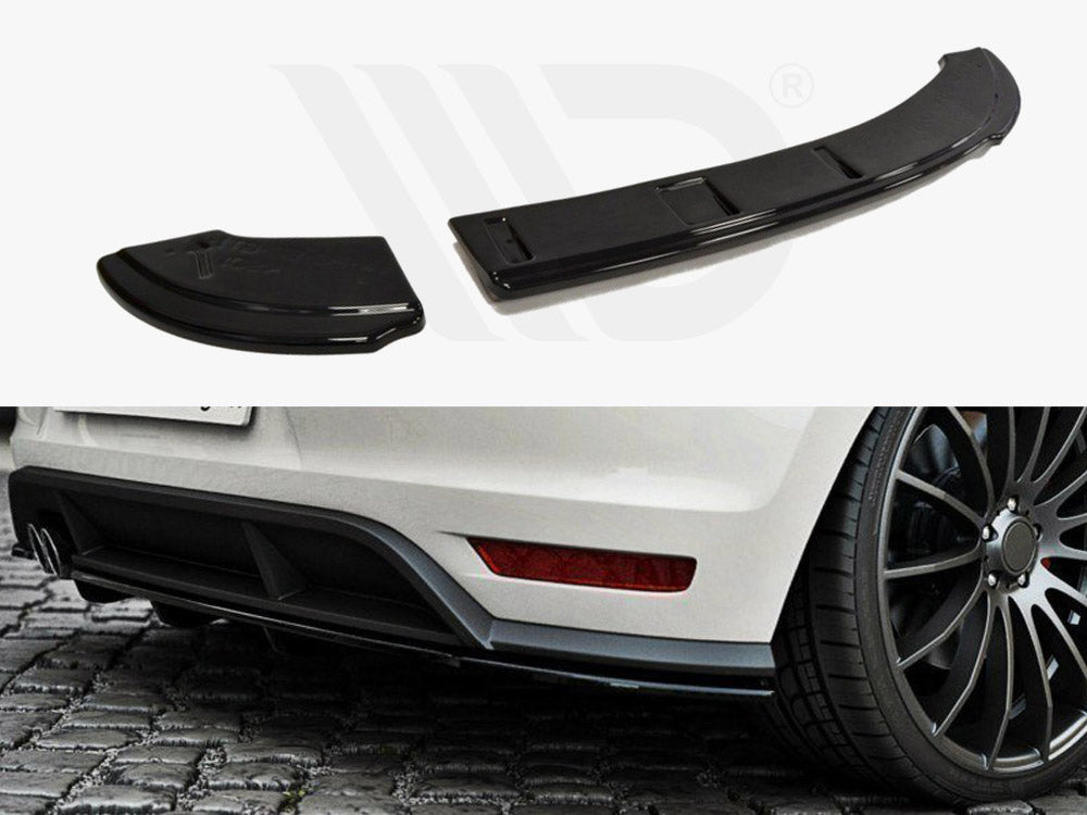 Maxton Design VW-PO-5F-GTI-RSD1+RD1T Rear Splitter VW Polo V GTI | ML Performance UK Car Parts