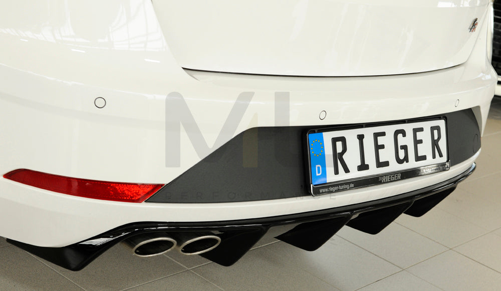 Rieger 00088176 SEAT 5F Leon FR Rear Diffuser 4 | ML Performance EU Car Parts