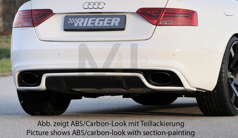 Rieger 00099126 Audi B8 B81 Rear Diffuser (A5 & S5) 4 | ML Performance EU Car Parts