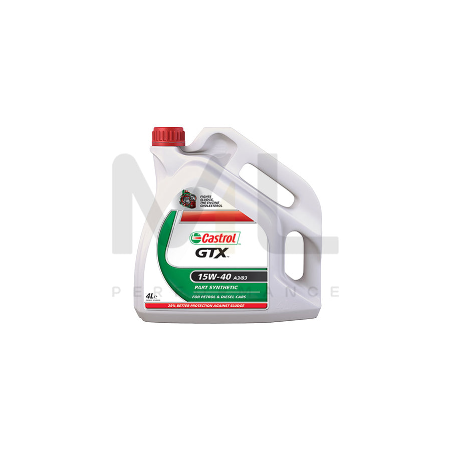 Castrol GTX Engine Oil - 15W-40 - 4ltr Engine Oil ML Performance UK ML Car Parts