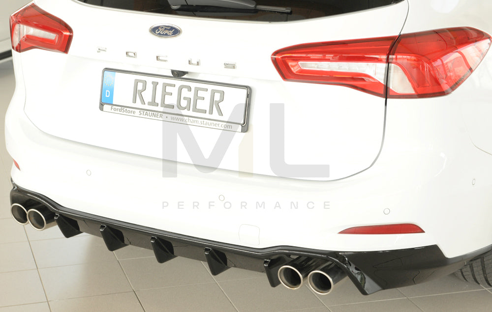 Rieger 00088239 Ford DEH Focus 4 Rear Diffuser (Inc. Focus 4 ST) 3 | ML Performance EU Car Parts