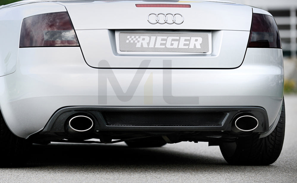 Rieger 00088076 Audi 8H A4 Rear Diffuser 2 | ML Performance EU Car Parts