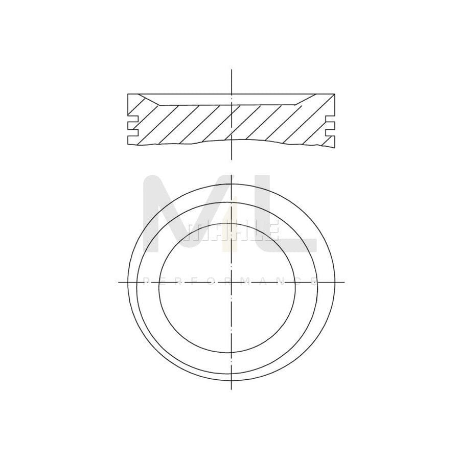 MAHLE ORIGINAL 011 75 01 Piston 86,5 mm, without cooling duct | ML Performance Car Parts