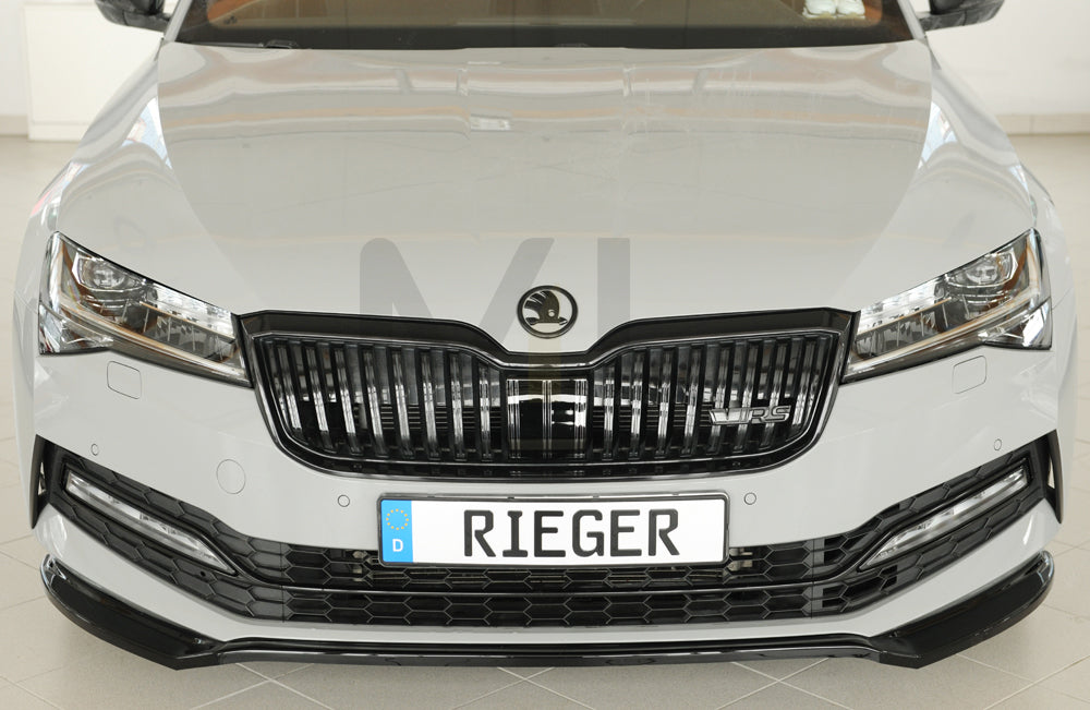 Rieger 00088175 Skoda 3T 3V Superb III Front Splitter 6 | ML Performance EU Car Parts