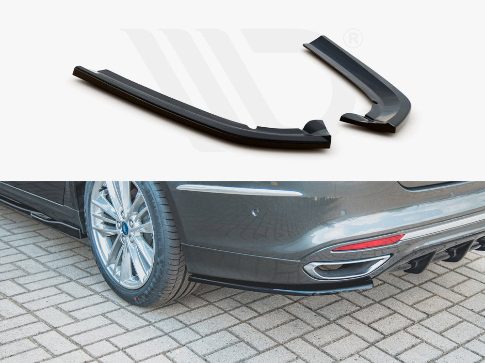 Maxton Design FO-MO-5F-VG-RSD1T Rear Side Splitters Ford Mondeo Vignale MK5 Facelift | ML Performance UK Car Parts