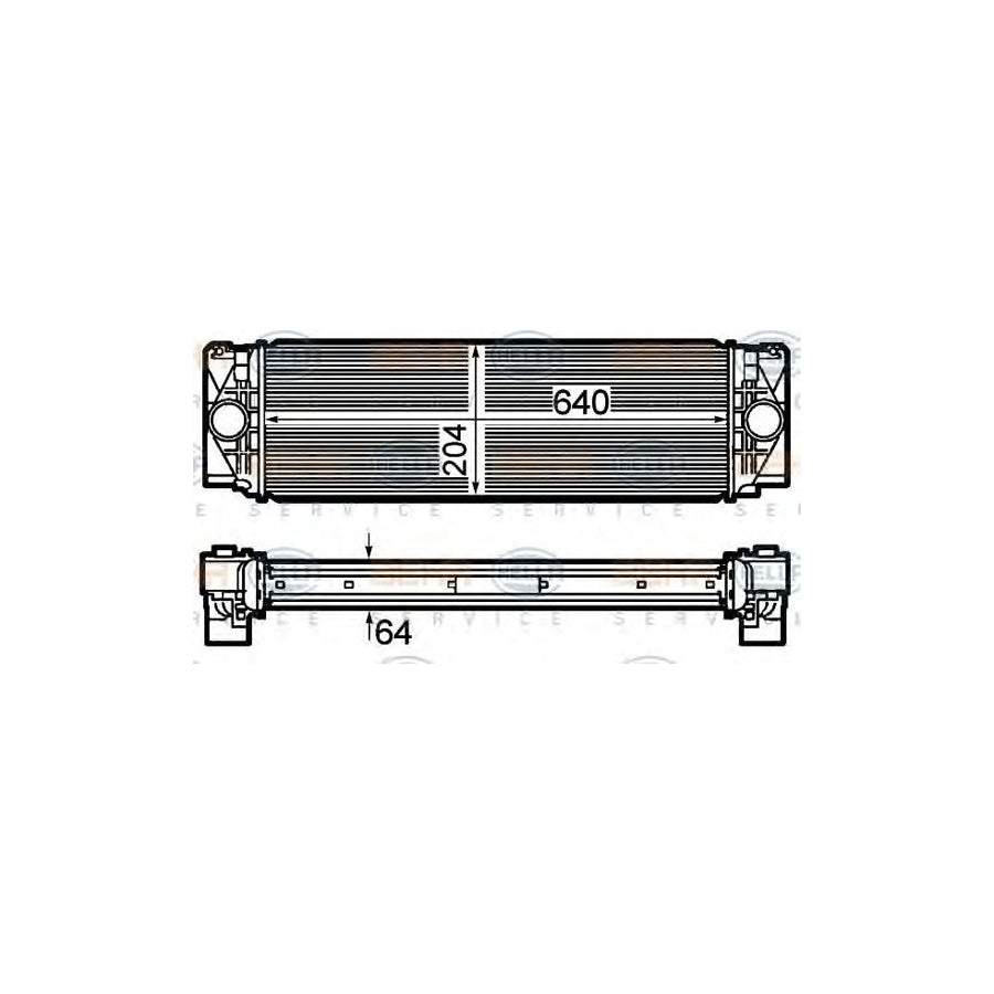 Hella 8ML 376 782-061 Intercooler