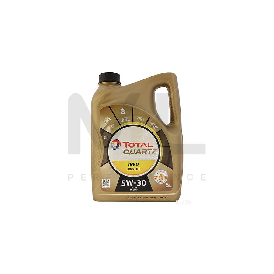 Total Quartz Ineo Long Life 5w-30 Low Saps Engine Oil 5l | Engine Oil | ML Car Parts UK | ML Performance