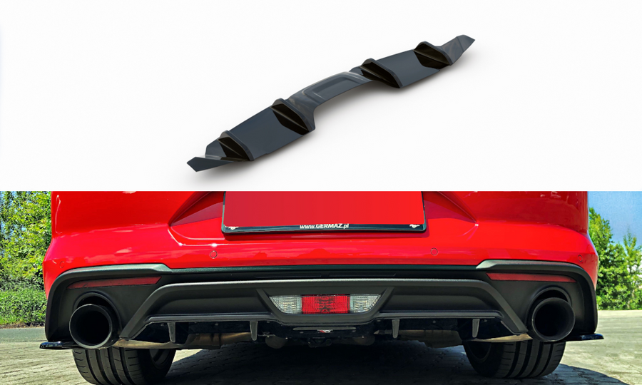 Maxton Design FO-MU-6F-RS1T Rear Valance Ford Mustang MK6 Facelift | ML Performance UK Car Parts