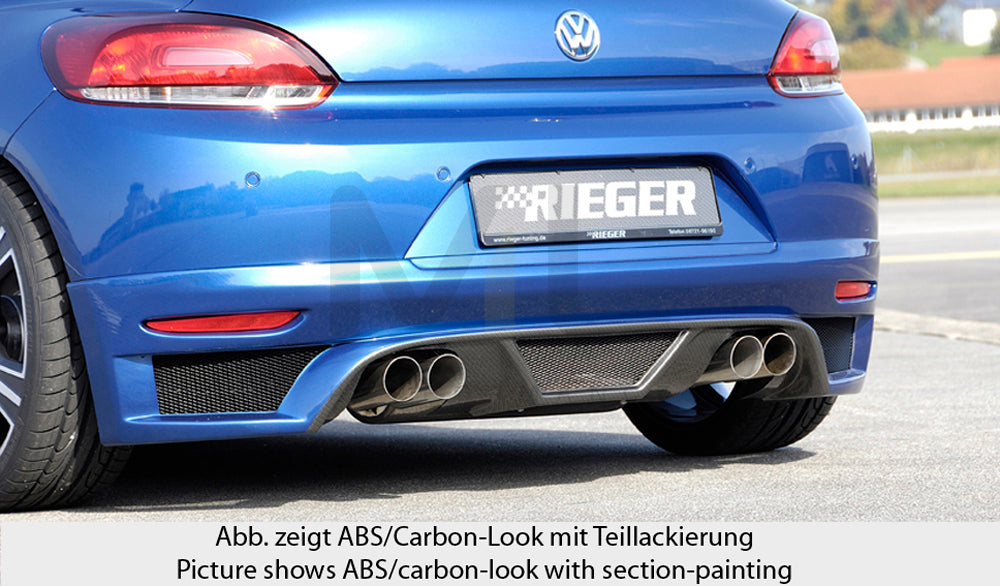 Rieger 00014108 VW 13 Mk3 Scirocco Rear Diffuser 1 | ML Performance EU Car Parts