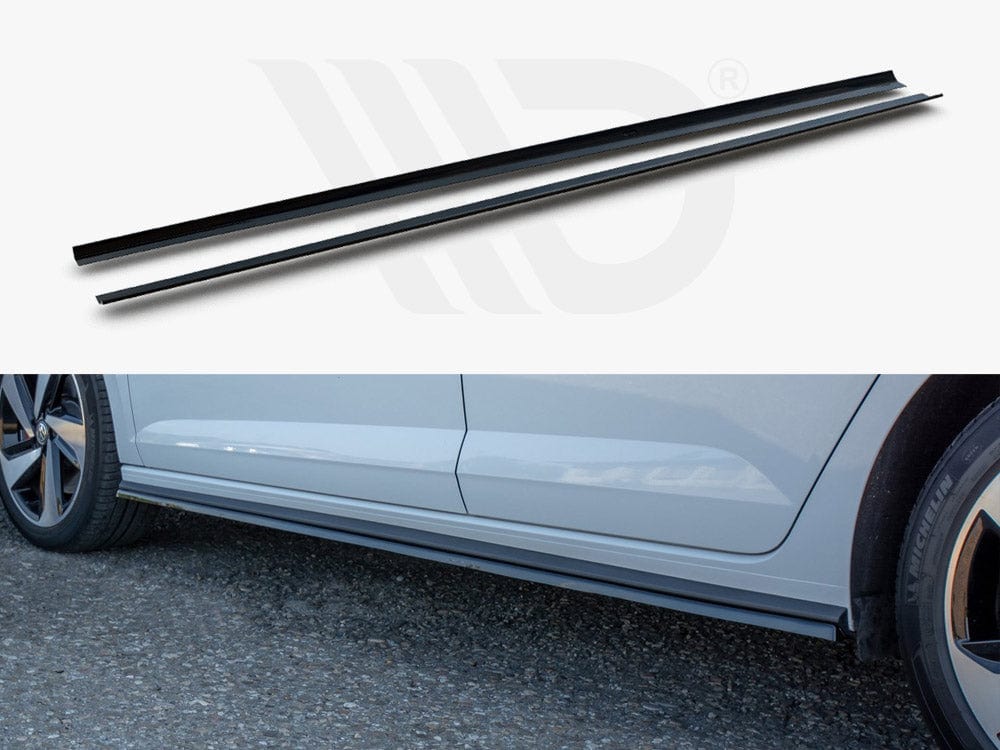 Maxton Design VW-PO-6-GTI-SD1T Side Skirts Diffusers VW Polo MK6 GTI (2017-2021) | ML Performance UK Car Parts